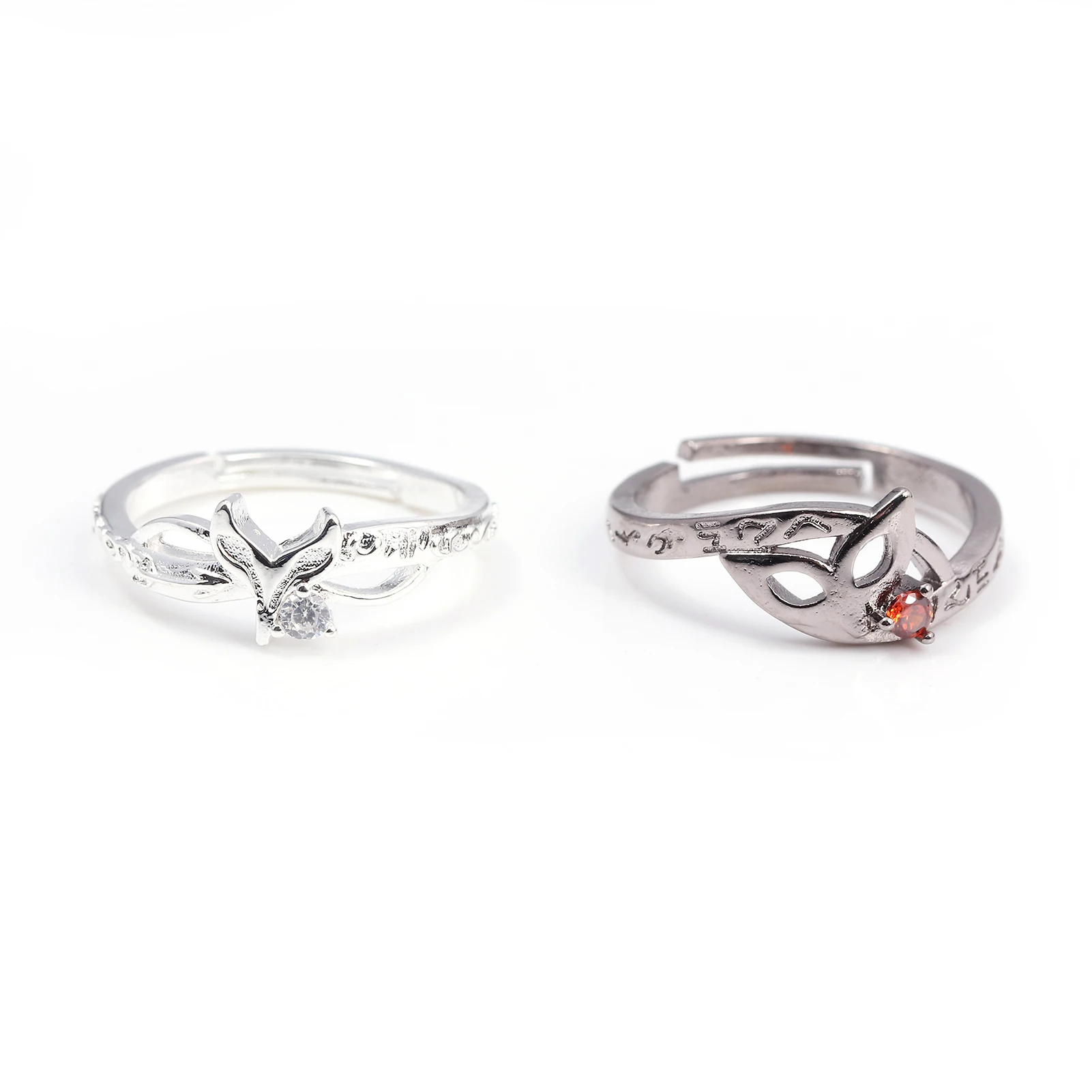 Game Persona 5 Ring Amamiya Ren Fox Mask Adjustable Finger Rings for Women Men Cosplay Jewelry Accessories Gift