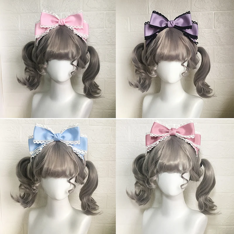 Summer Tea Party Miss Fla Lolita Bow KC Japanese Hair Accessories Lolita Barrettes