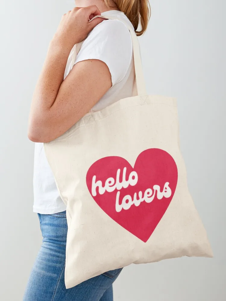 hello lovers Tote Bag tote bag canvas tote bag women Woman shopper Women's shopper