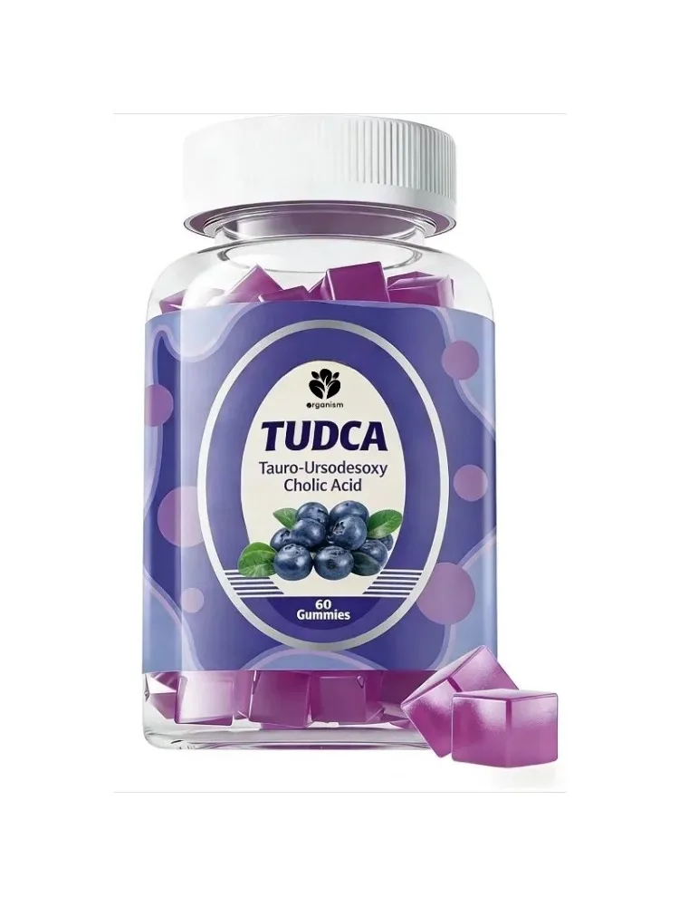 TUDCA Soft Candy 1000mg with Milk Thistle 500mg - Liver Detoxification and Digestive Health Support 60 gummies