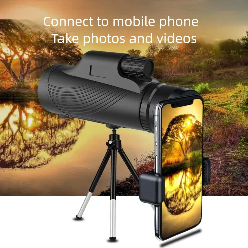 

12x50 monocular telescope high magnification HD 10,000-meter outdoor portable handheld large aperture low-light night vision