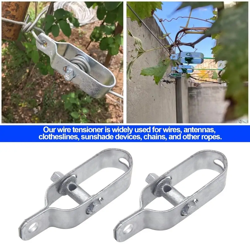 New Heavy Duty Wire Tightener Silver Galvanised Electric Fence Tightener Wire Buckle Farm