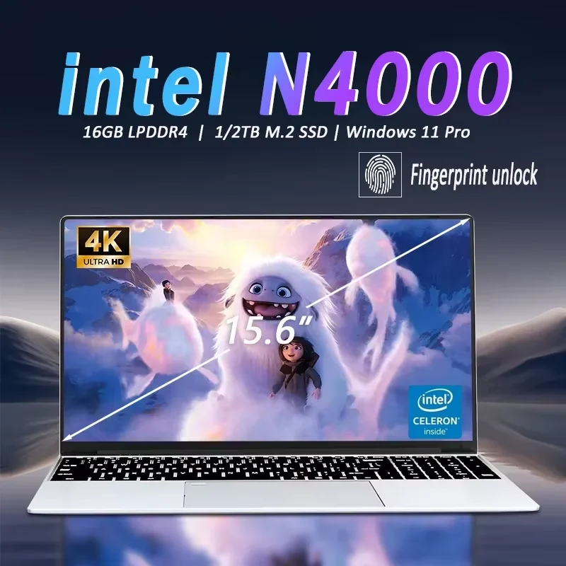 

15,6-дюймовые бизнес-ноутбуки с Windows 11, Intel Core M5-6Y54, 16 ГБ ОЗУ, 1 ТБ SSD-ноутбуки, офисный компьютер, ПК, разблокировка отпечатков пальцев, ноутбук