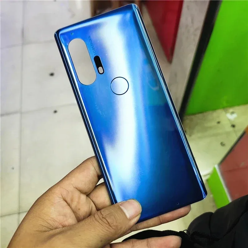 Glas Zurück backshell Abdeckung Für Motorola Moto Edge Plus Hintere Tür Panel Gehäuse Fall Ersatzteil