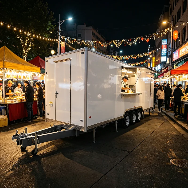 

Customized Mobile Juice Food Cart Trailer Concession Truck For Fresh Juice Beverage Street Vending Park Mall Business