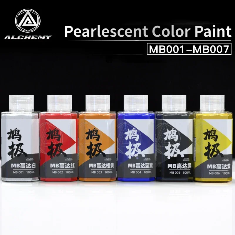 

ALCHEMY MB01-MB07 Pearlescent Color Paint Oil-based Lacquer Assembly Model Painting Pigment for Model Tools Hobby DIY 50ml