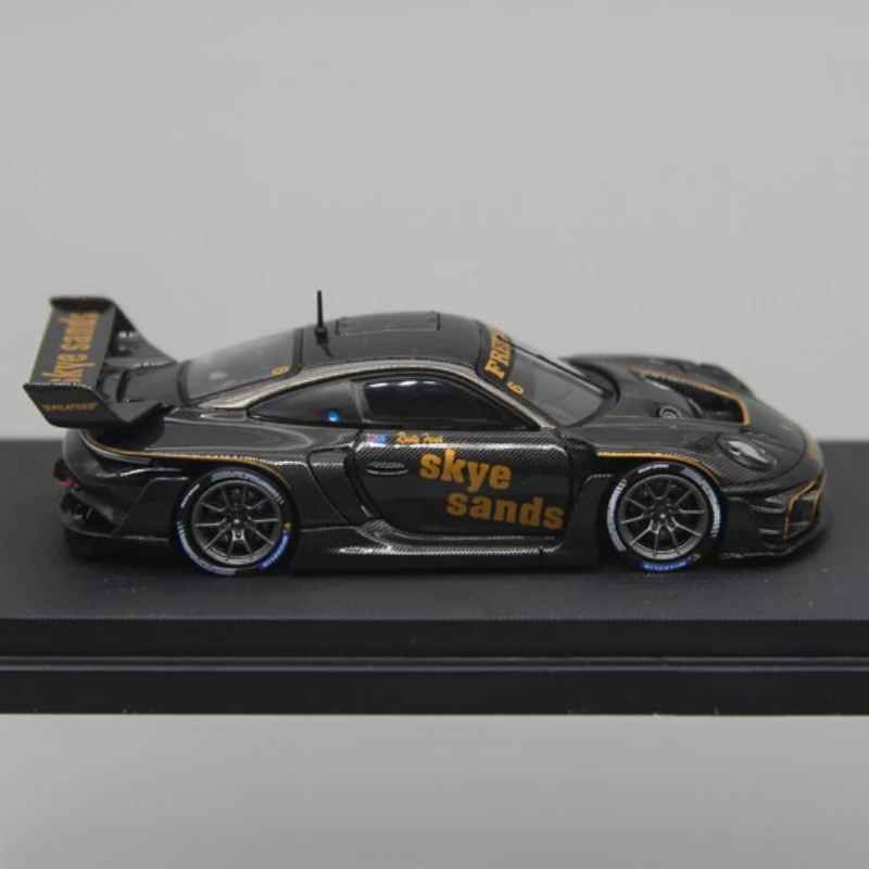 HKM 1/64 911 992 GT3 Rennsport Skye Alloy Motor Vehicle Toy Die-casting Metal Model Collection Boy Christmas Gifts