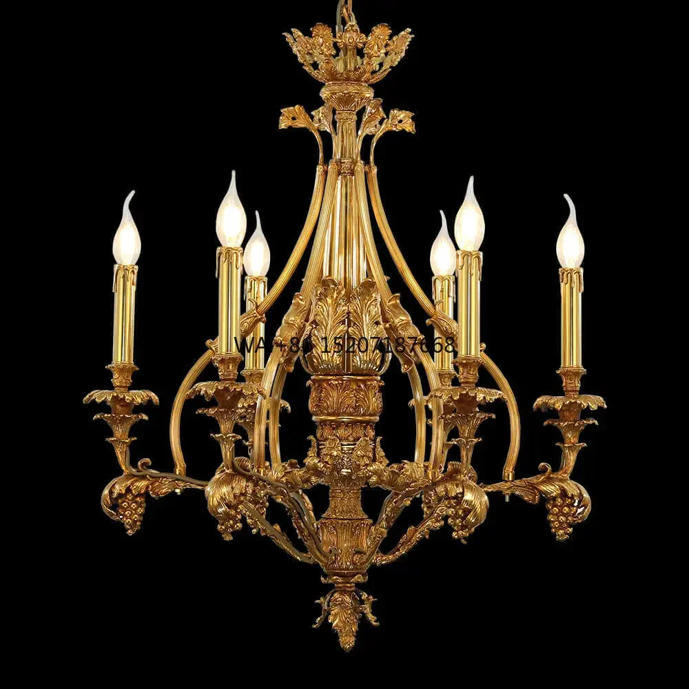 6  French Copper  Hotel Wedding Decoration Candle  Brass