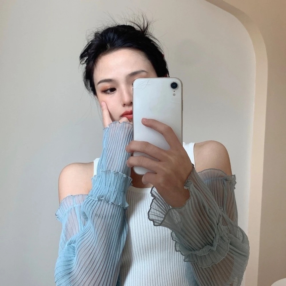 

Новые кружевные рукава-перчатки для рук с защитой от УФ-излучения, дышащие, солнцезащитные, нескользящие, высокоэластичные, длинные, летние