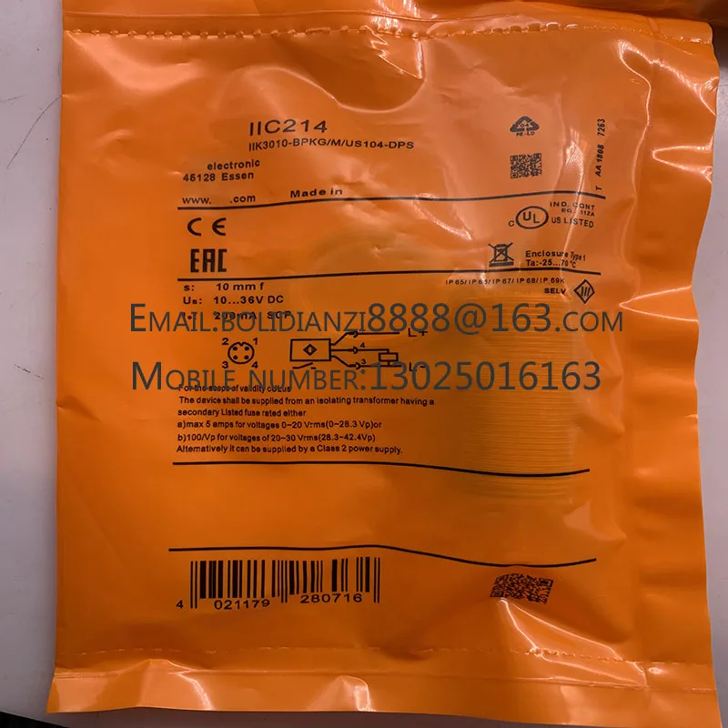 

The brand-new original sensor IIC212/IIC213/IIC214/IIC215/IIC237 warranty for one year in stock