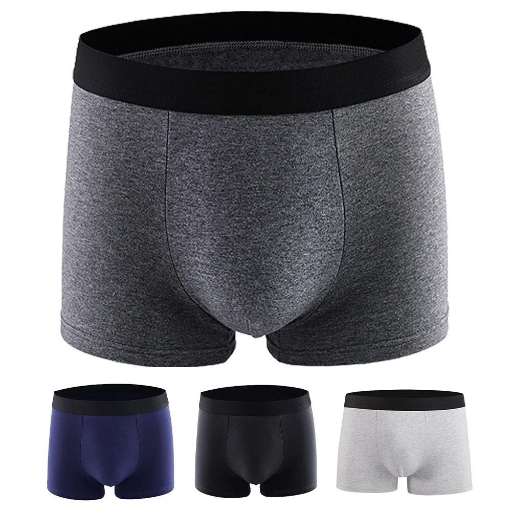 

Basic Underwear Breathable Boxer Briefs All Seasons Applicable For Home Elasticity Medium Stretch Medium Waist