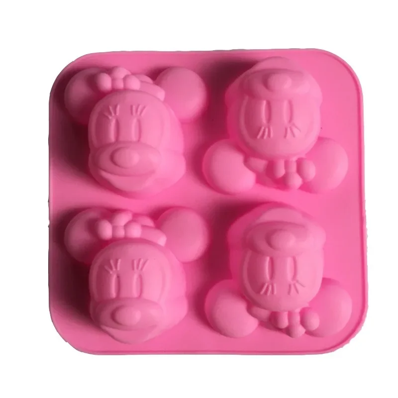 4 قطعة قالب سيليكون ميكي أنيمي ميني قالب الخبز كعكة الشوكولاته آيس كيوب بودنغ قوالب المعجنات أدوات لوازم المطبخ #6