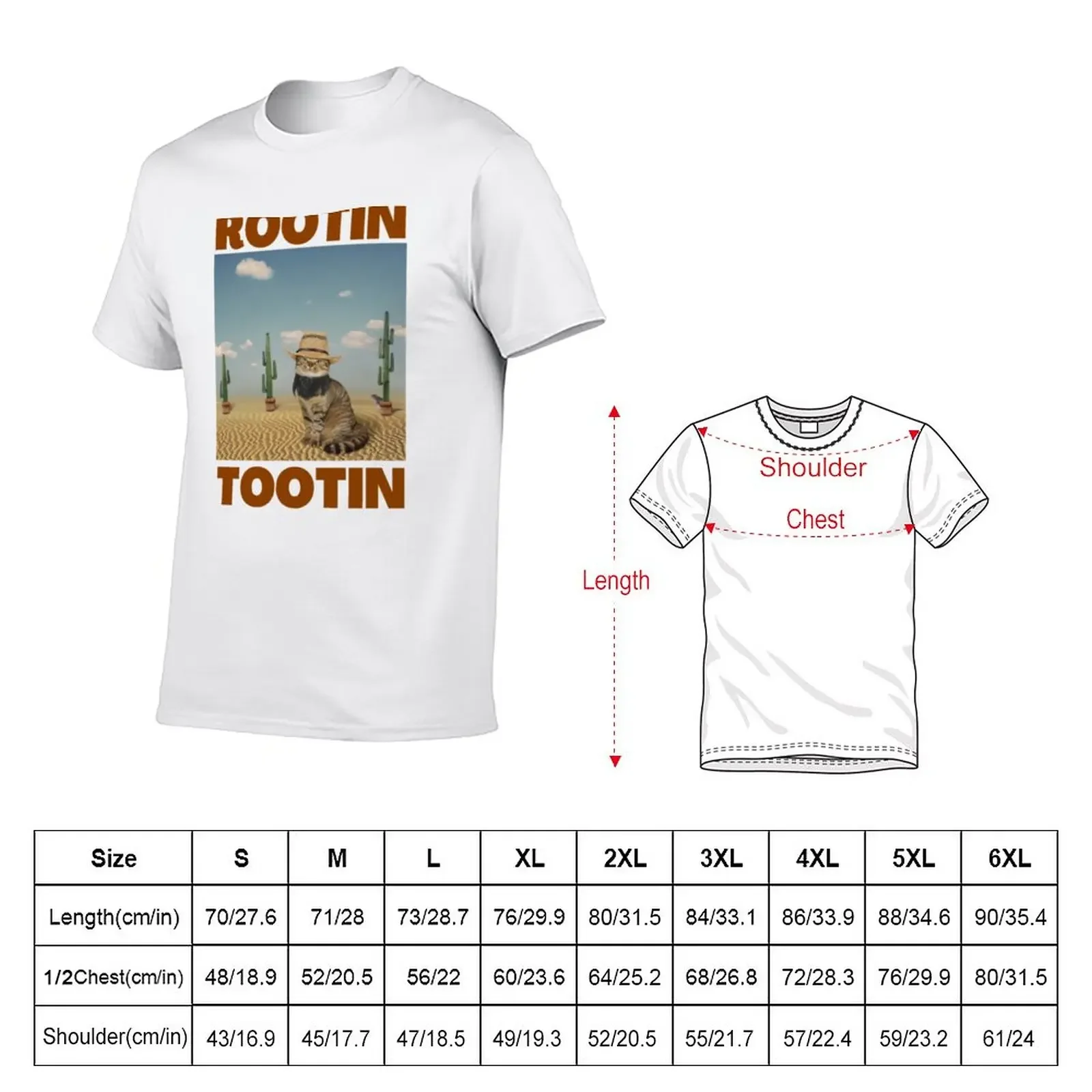 New Rootin Tootin Cowboy Cat T-Shirt summer clothes vintage t shirts customs sweat T-shirts for men cotton