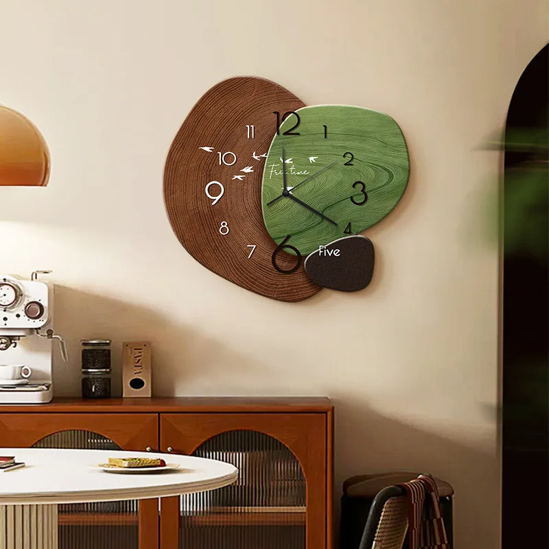 

Современные французские настенные часы для гостиной, креативное украшение для стены за телевизором, роскошные бесшумные часы без тикания, большой декор для дома