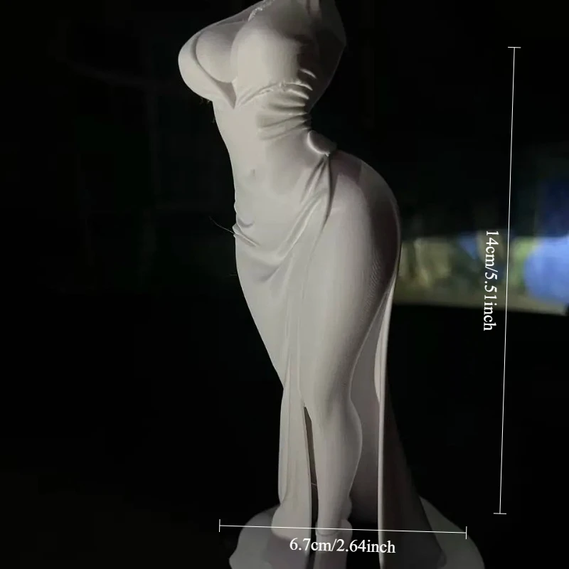 Sexy Sculpture Vol.3: Silk Gown Statue for Home Porch & Outdoor Decor,  Versatile Display & Creative Play Ideas
