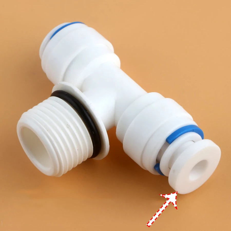 10PCS 3/8 "1/4" OD End ปลั๊กหมวก POM Quick Fitting Aquarium RO เครื่องกรองน้ำ Reverse osmosis ระบบ