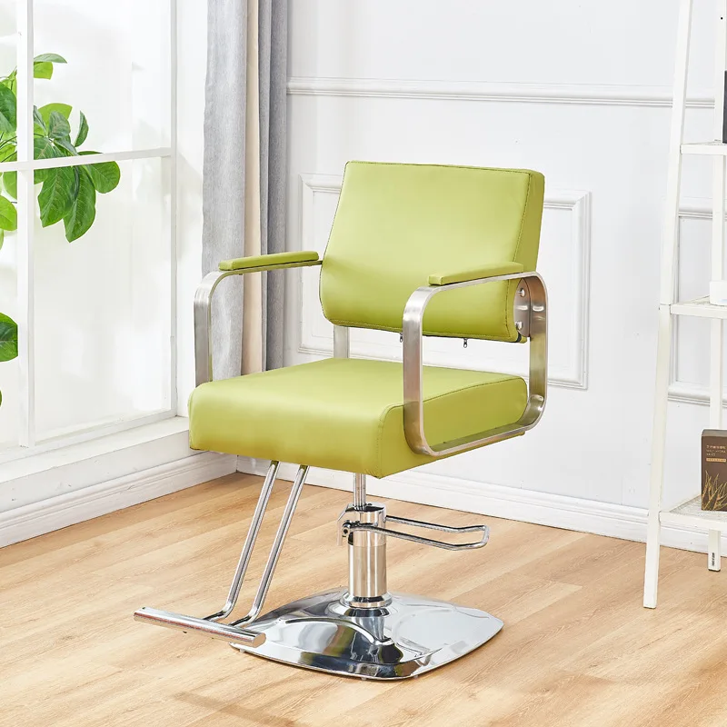 كراسي حلاقة عصرية جديدة من الفولاذ المقاوم للصدأ معدات شعر الصالونات كراسي حلاقة ذات مظهر حديث للبيع