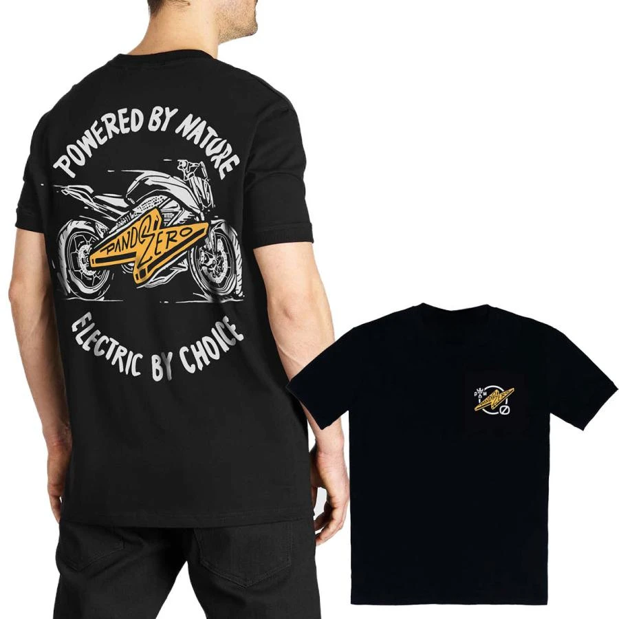 

T-shirt Pando Moto Mike Zero 1 Motorcycle Top Summer Luxury Brand Cotton Men's and Women's T-shirt Motorcycle Short Sleeve
