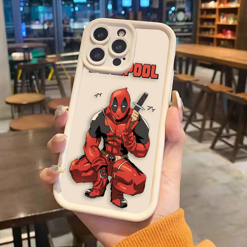 Funny Mavel Deadpool Luxtury Phone Case For VIVO V20 V23 V25 V27 V27E V29 V30 V30E X60 X70 X80 90 X100 PRO 5G Case Funda Shell