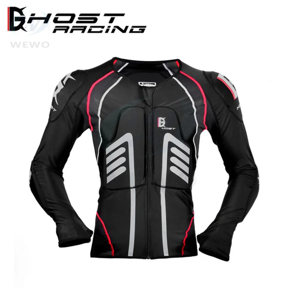 GHOST RACING Motorcycle Soft Armor Jacket Full Body Protector Motocross Riding Protective Gear Chest Shoulder Protection Pants