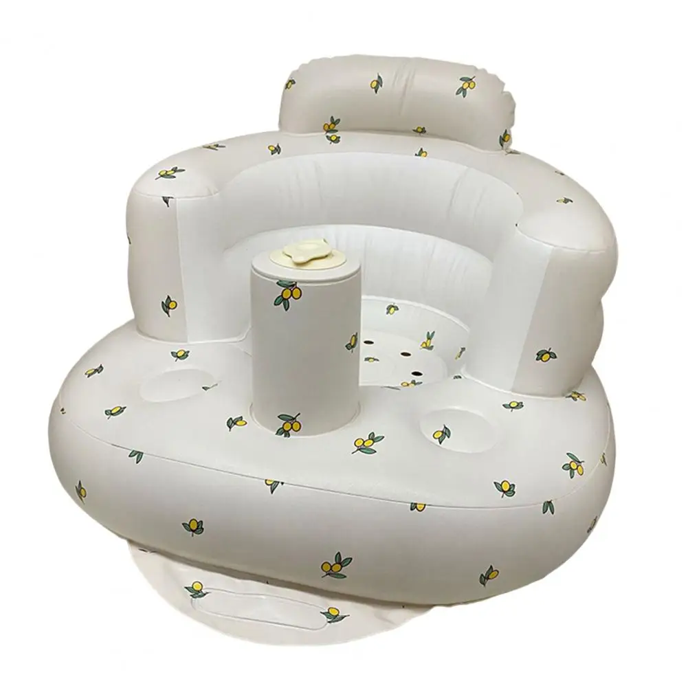 Sofá inflable de textura gruesa para bebé, asiento antiarañazos, tacto acogedor, silla inflable para Baby Shower, cojín suave