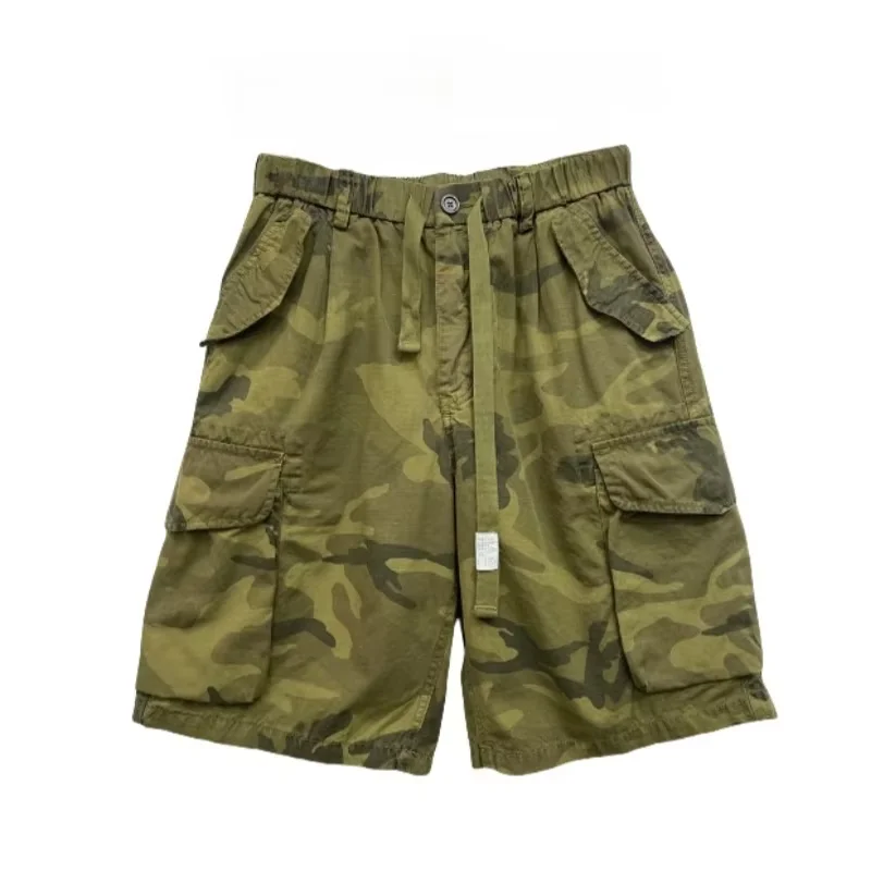 American Vintage Tactical Cargo Shorts Men Summer Baggy Camouflage High Quality Casual Mid-Length Multiple Pockets Panst Male