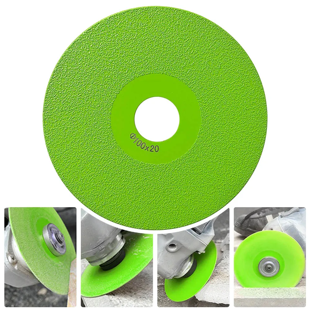 Grinding Disc Grinding Wheel Diameter 10cm / 3.93 Inch Diamond Green Inner Diameter:20mm Sand Width:30mm Brand New