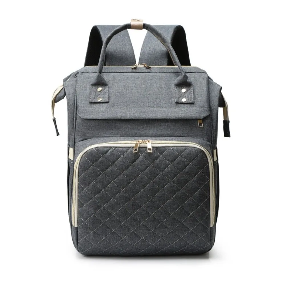 Simple Nylon Mommy Bag Solid Color Multifunctional Maternity Travel Bag Hand-held Large Capacity Diaper Backpack Baby Care