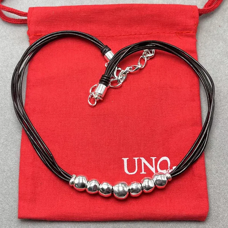 2024 UNOde50 Europe and the United States new products hot fashion leather rope beads necklace women romantic jewelry gifts