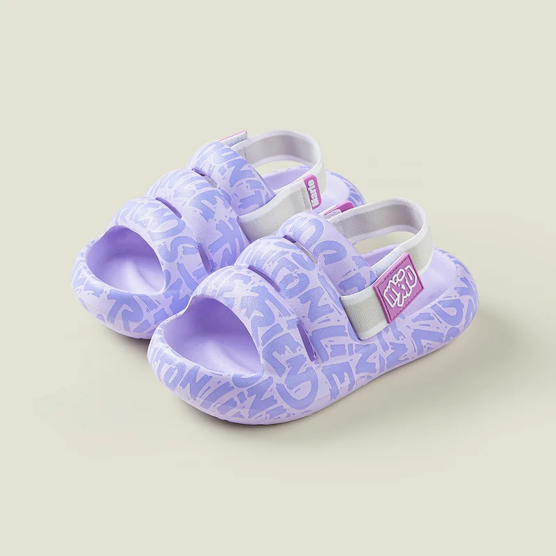 Children Eva Sandals Summer Soft Sole Beach Slipper For Boys And Girls Kids Non-slip Outdoor Casual Comfortable Shoes H32-1