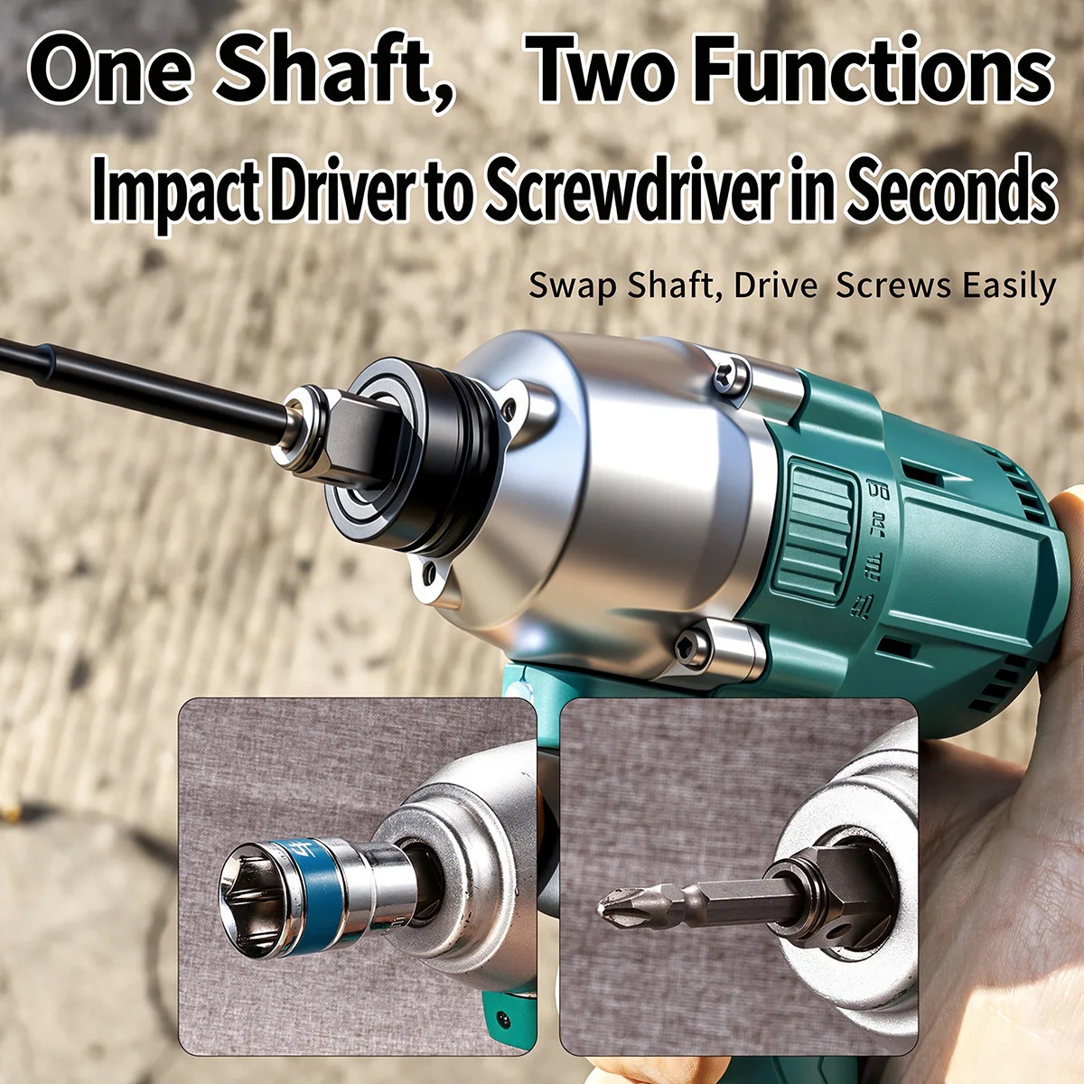 Electric Drill Chuck Adapter Hex Shank Bit & Drill Converter Multi-Functional Power Tool Conversion Accessory for Impact Driver