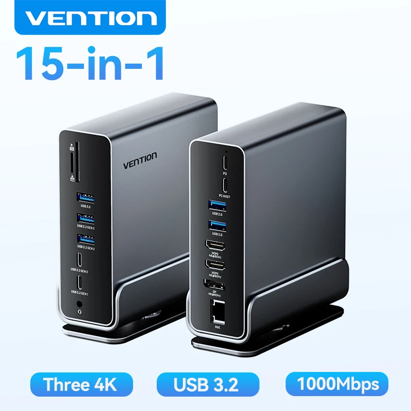 Vention 15-In-1 Usb…