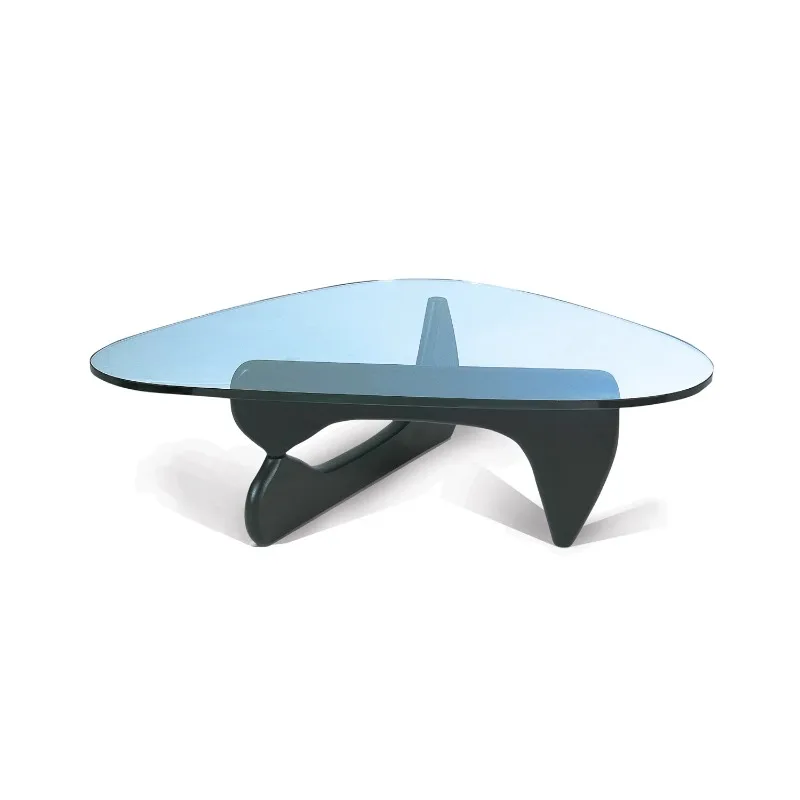 

Triangular coffee table, simple modern designer, tempered glass coffee table