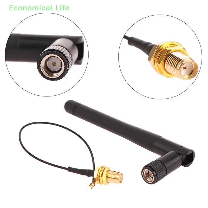 ESP8266 ESP32 Male Pigtail Cable 3dBi WiFi 2.4G Aerial Antenna SMA-KY Male Wireless Router 17cm PCI U.FL IPX To SMA-KY