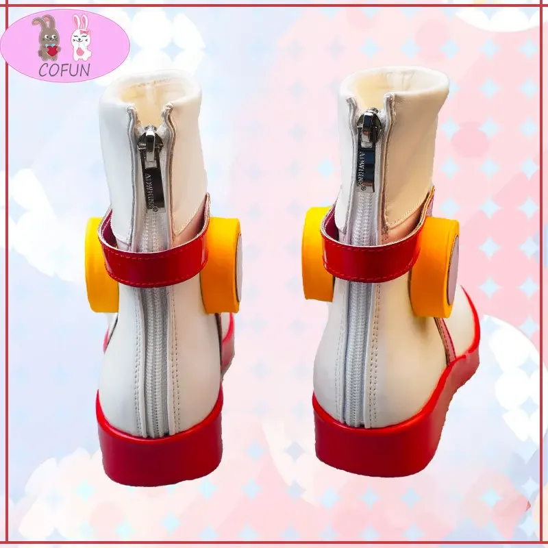 COFUN Anime OnePiece Film RED Uta Cosplay Shoes PU Leather Women Girl Uta Boot for Party Halloween Cosplay