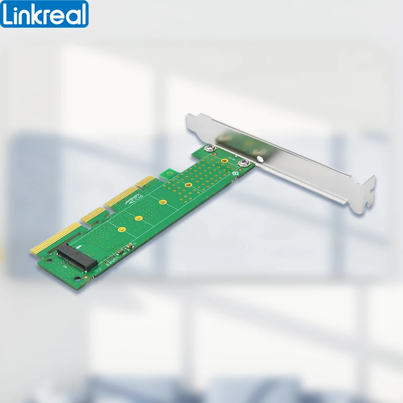 Linkreal M.2 NVMe NGFF M Key to PCIe x4 Adapter support M.2 in Size 2230, 2242, 2260, 2280 and 22110mm-LRNV9511-G2