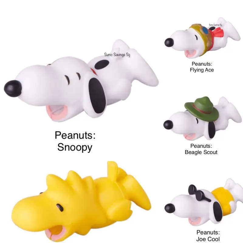 Snoopy Charging Cable Protection Cover Data Cable Protection Cover Kawaii Anime Character Data Cable Protection Cover Toy Gift