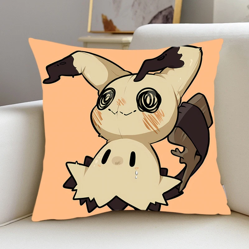 Pillow Cover M-Mimikyu P-Pokémon room bedroomo office coffee shop car Dakimakura Throw room Pillowcase Cute Home Decor Fashion