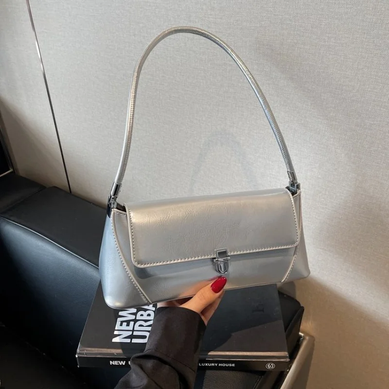 

Стильная минималистичная уникальная кожаная сумка через плечо для женщин, повседневная винтажная мода, элитный роскошный дизайн