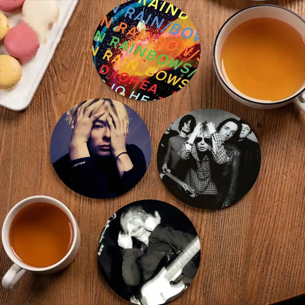 R-Radioheads Thom Yorke Coaster Non-Slip Heat-Resistant Fun 