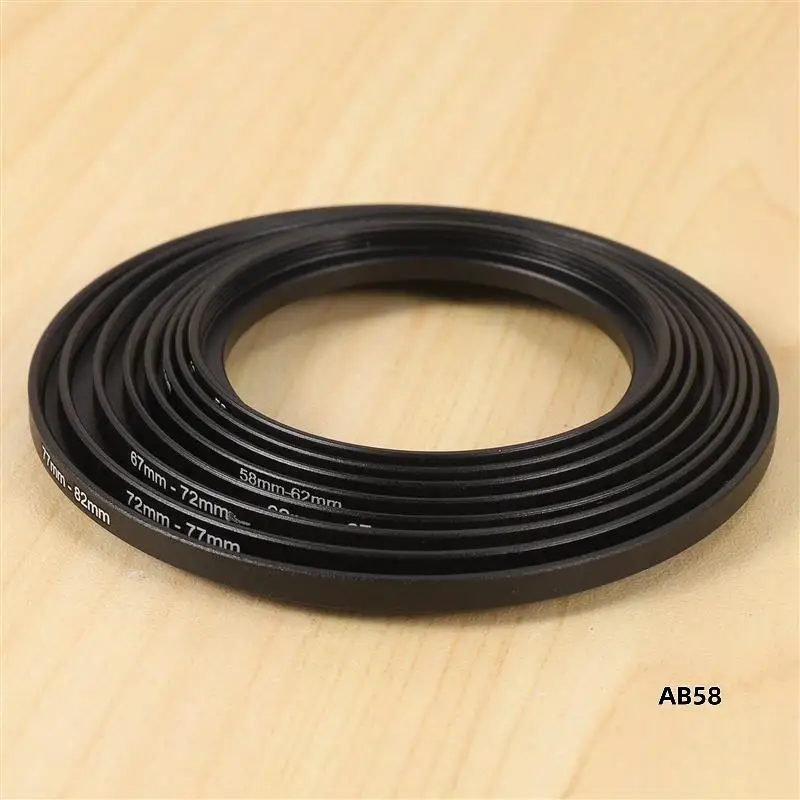 

80 Pieces Step-Up Adapter Ring Set,Includes 49-52Mm, 52-55Mm, 55-58Mm, 58-62Mm, 62-67Mm, 67-72Mm, 72-77Mm, 77-82Mm-Black