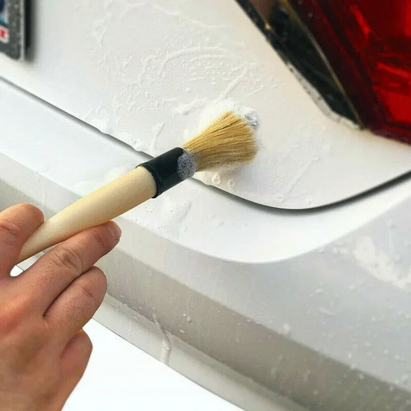 

1x Car Wash Brush Detail Small Auto Interior Cleaning Tools Air Conditioner Air Outlet Cleaning Brush Center Console Accessories