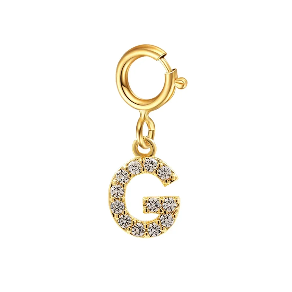 Women's Golden Name Initial Letter Pendant Bracelet