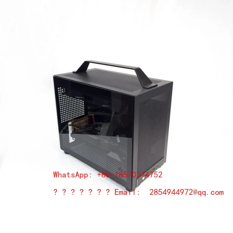 M200 MATX Mini Compact Computer Case Portable Handle Design Minimalist Desktop Chassis Dust Mesh