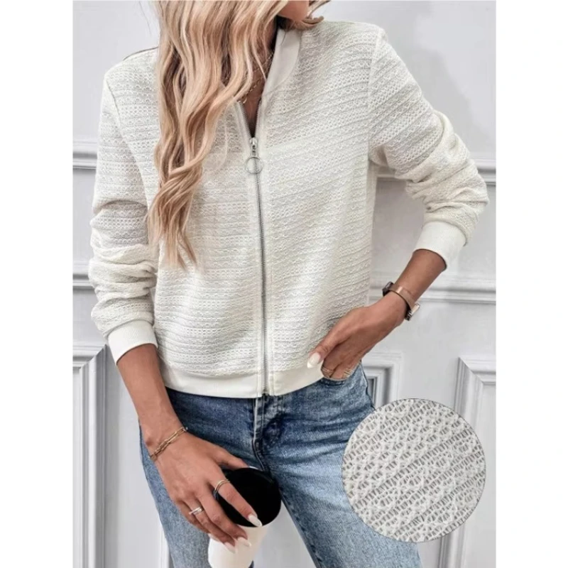 

2025 Spring Summer New Fashion Solid Color Jacket