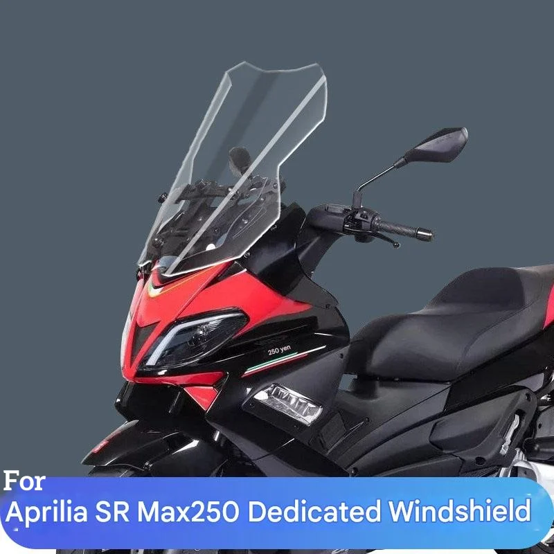 For Aprilia SR Max 250 modification accessory Motorbike Tall Windscreen Windshield, Height Increase Wind Deflector Cover