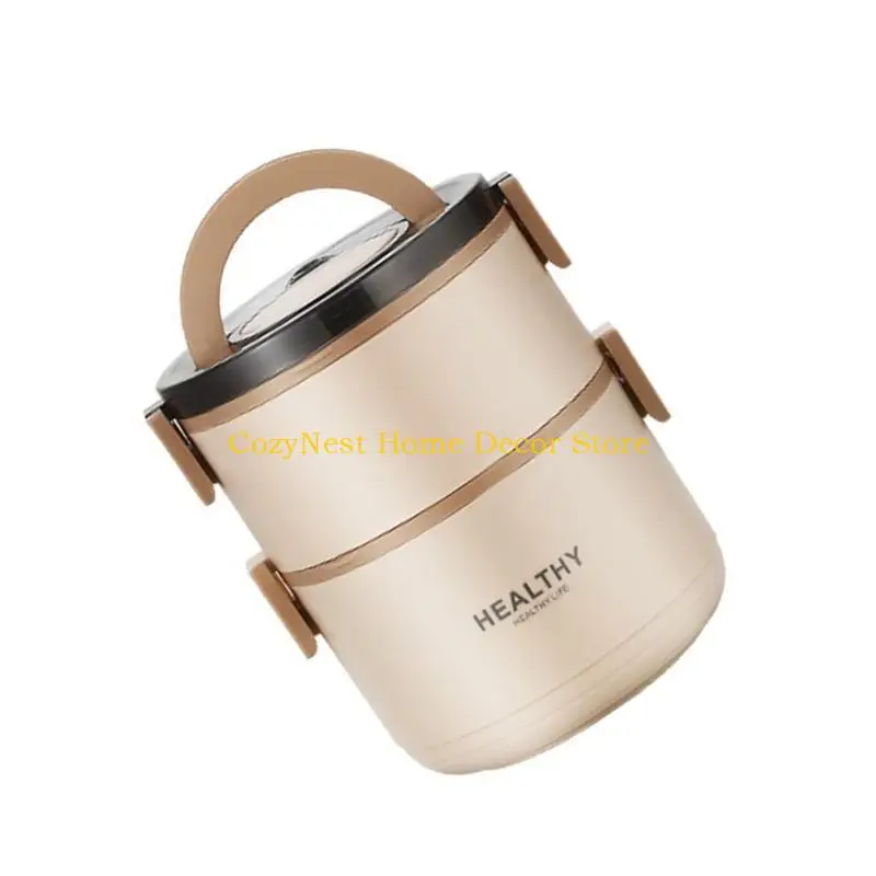 92MF Nonrust Steel Stackable Meal Preps Container Heat Cold Retention Leak proof Lid Portable For Picnics Camping