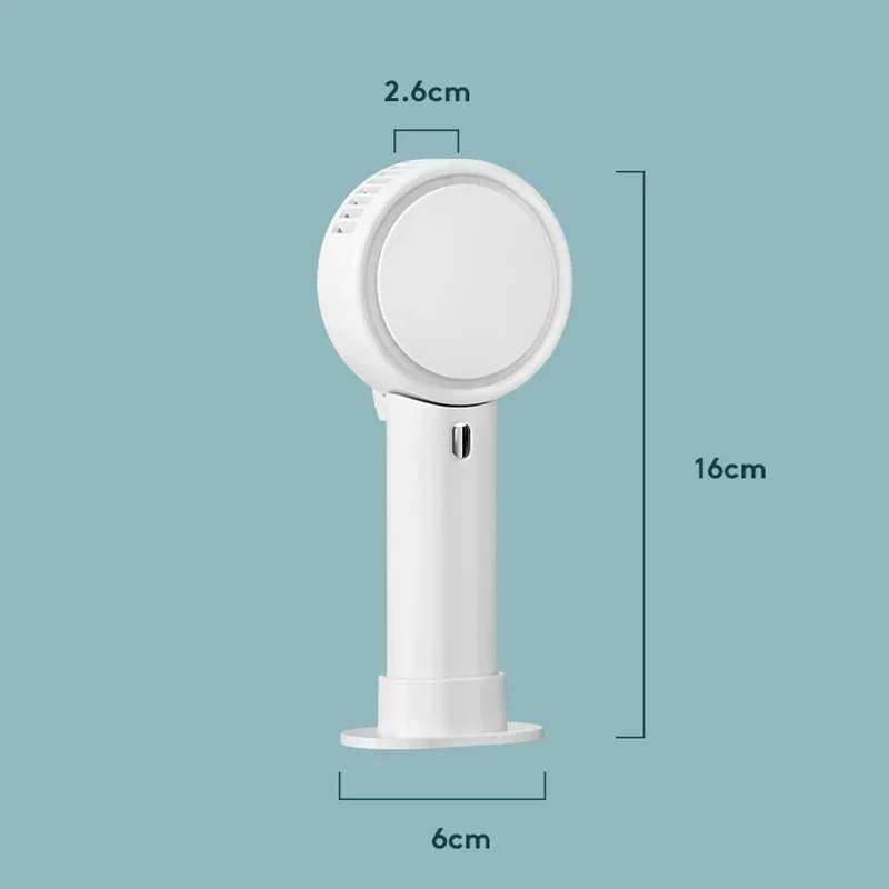 

3-Speed Wind 180° Rotation - Silent Portable Handheld Fan With 1200mAh Rechargeable Battery For Outdoors & Home