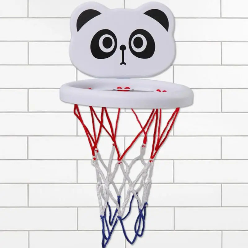 Giocattolo da bagno per basket Giocattolo per canestro da basket per cartoni animati Gioco da bagno interattivo portatile Set da gioco d'acqua per ragazzi e ragazze Casa in età prescolare