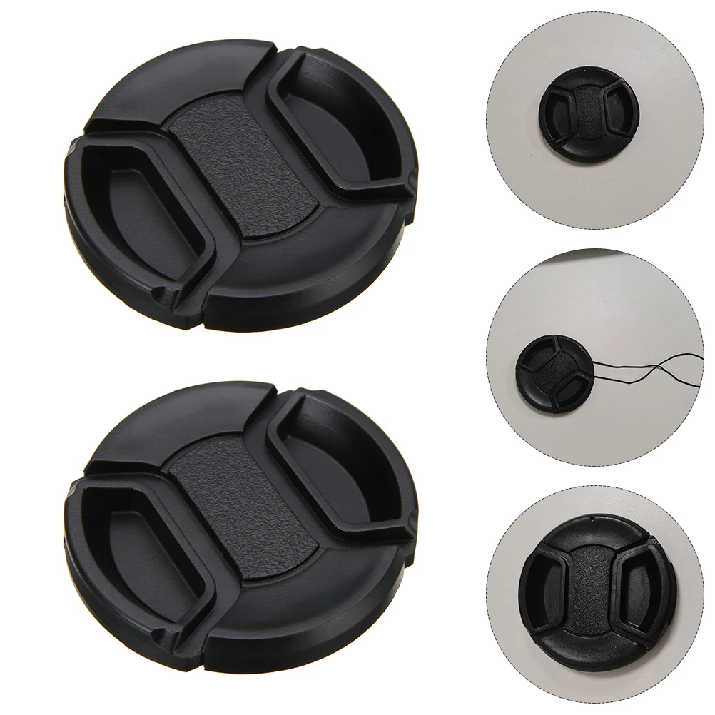 

Camera Lens Cover Splashproof Dustproof Hook Design Easy Install Center Pinch Lens Protector Photography Gift